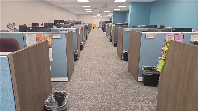 Open-plan office interior