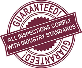 All inspections comply with industry standards