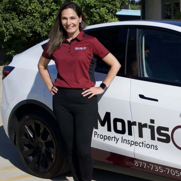 Juliana Mantovani with the Morrison Plus inspection vehicle in San Diego
