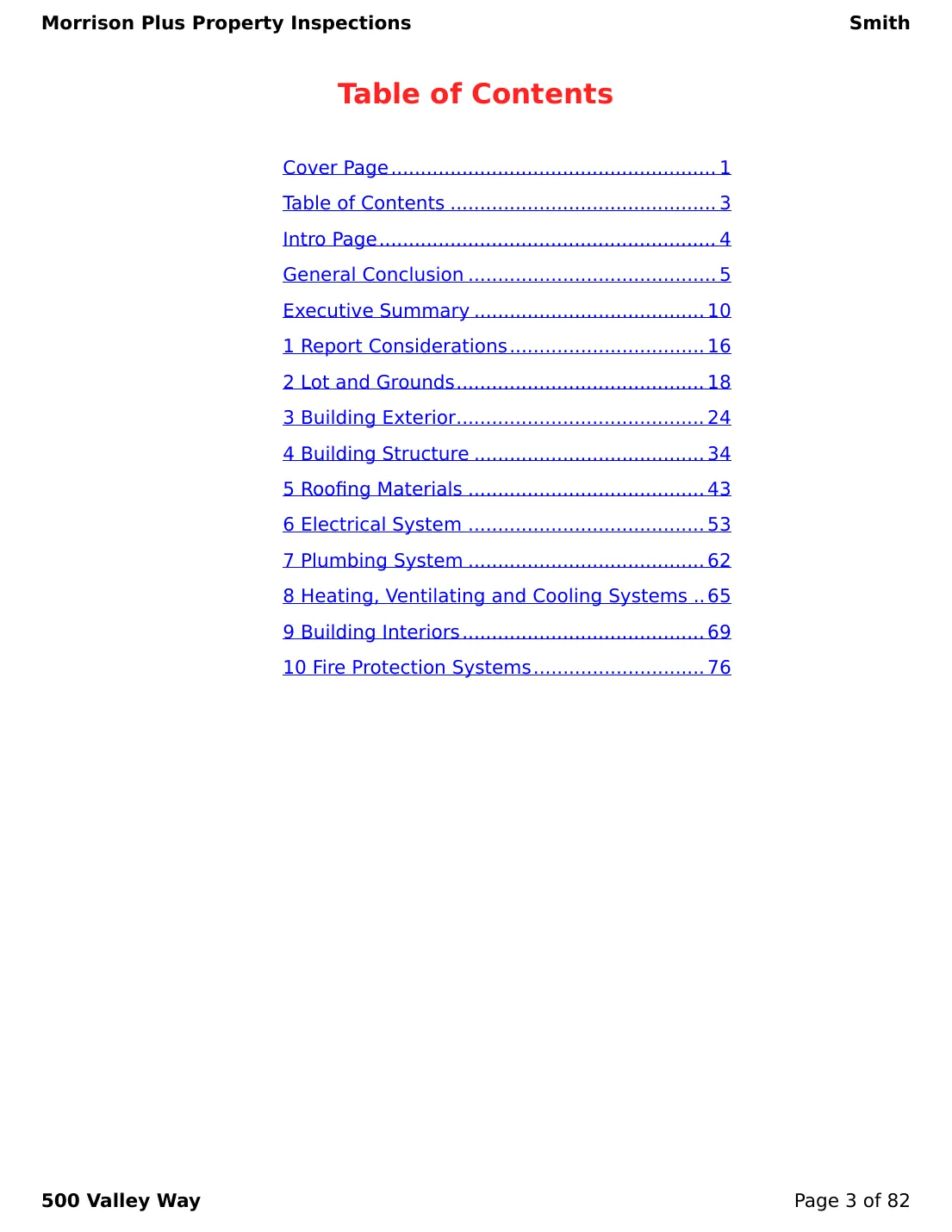Sample commercial inspection report page 3