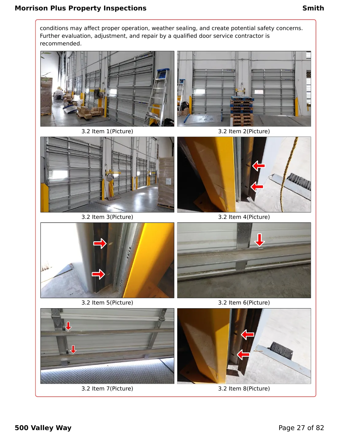 Sample commercial inspection report page 27