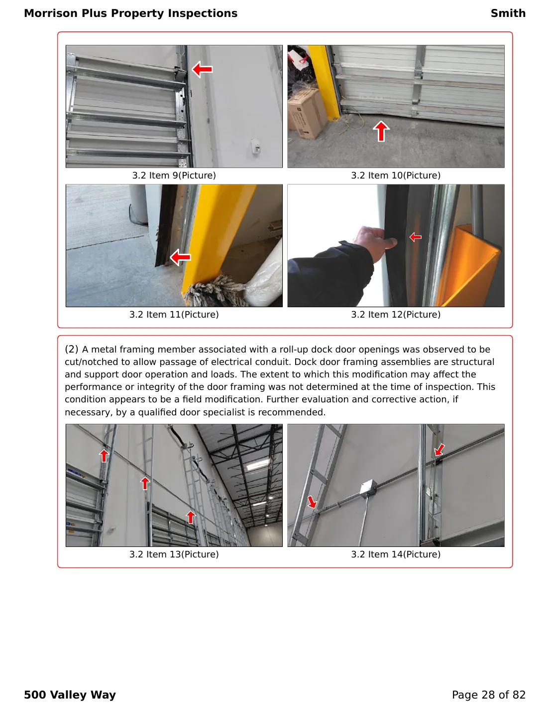 Sample commercial inspection report page 28