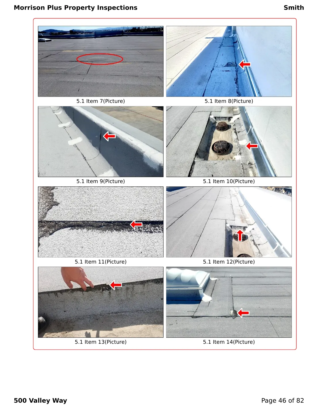 Sample commercial inspection report page 46