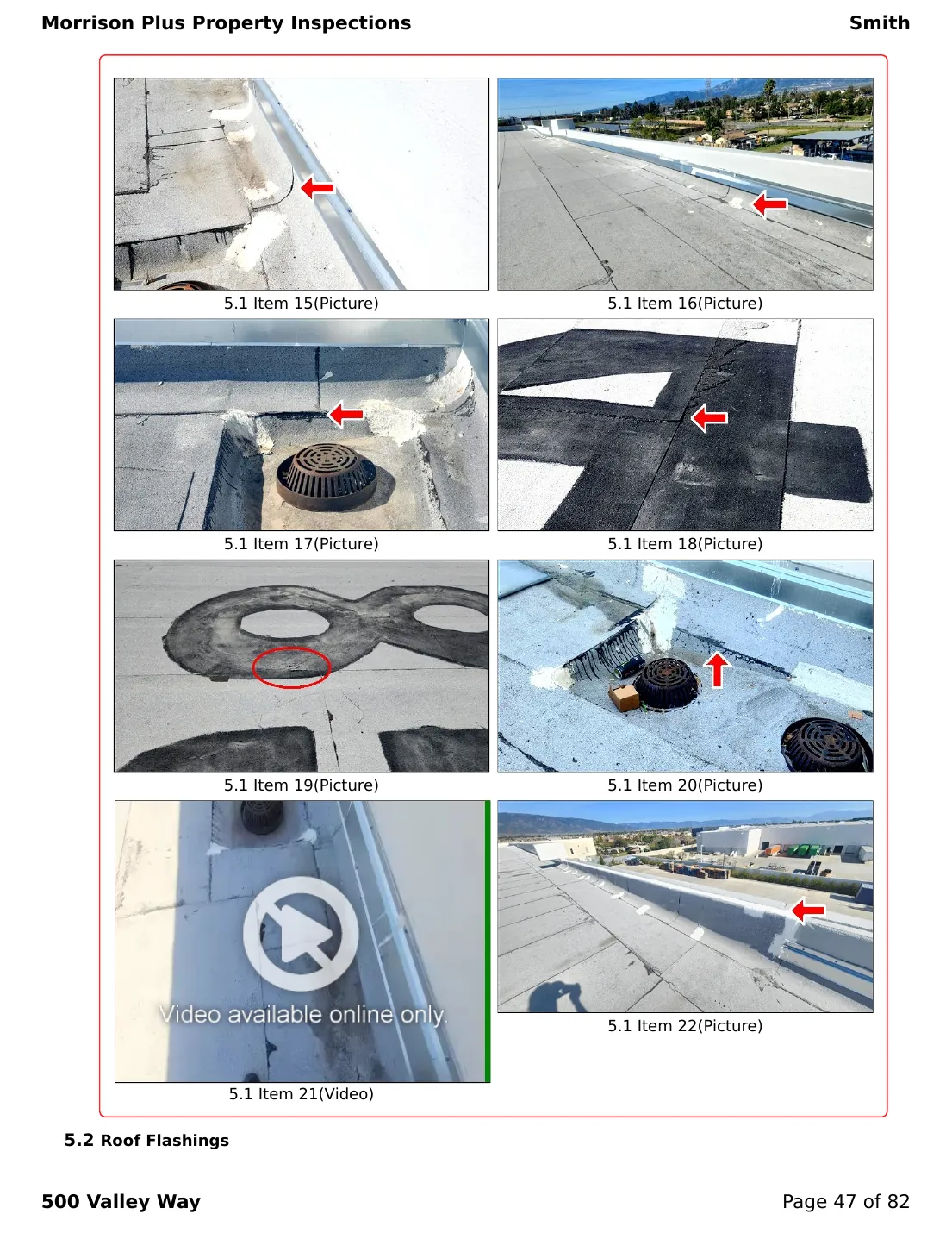 Sample commercial inspection report page 47