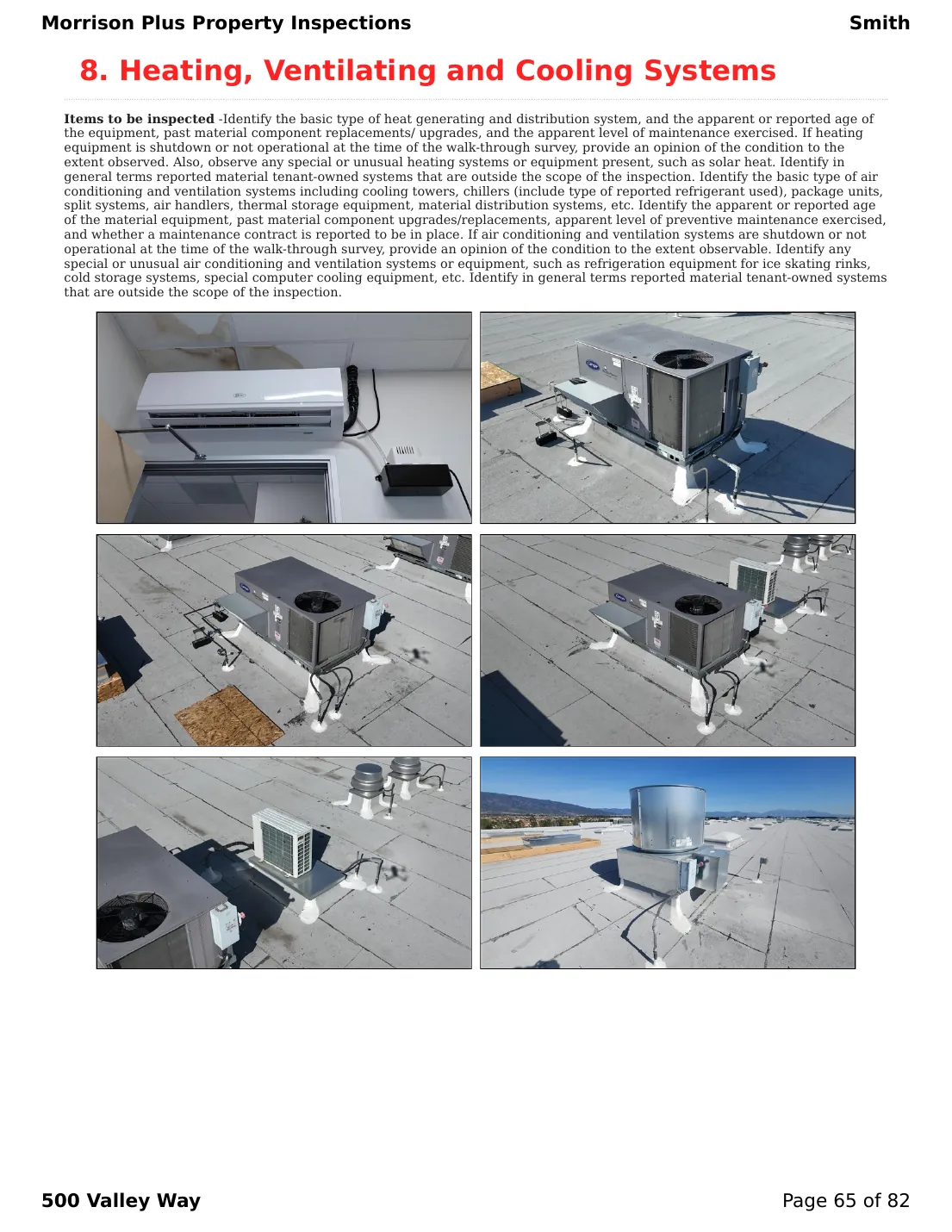 Sample commercial inspection report page 65