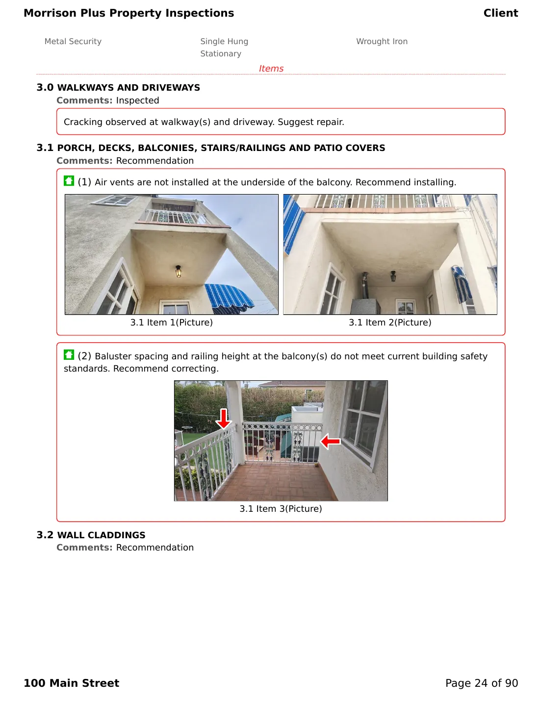 Sample inspection report page 24