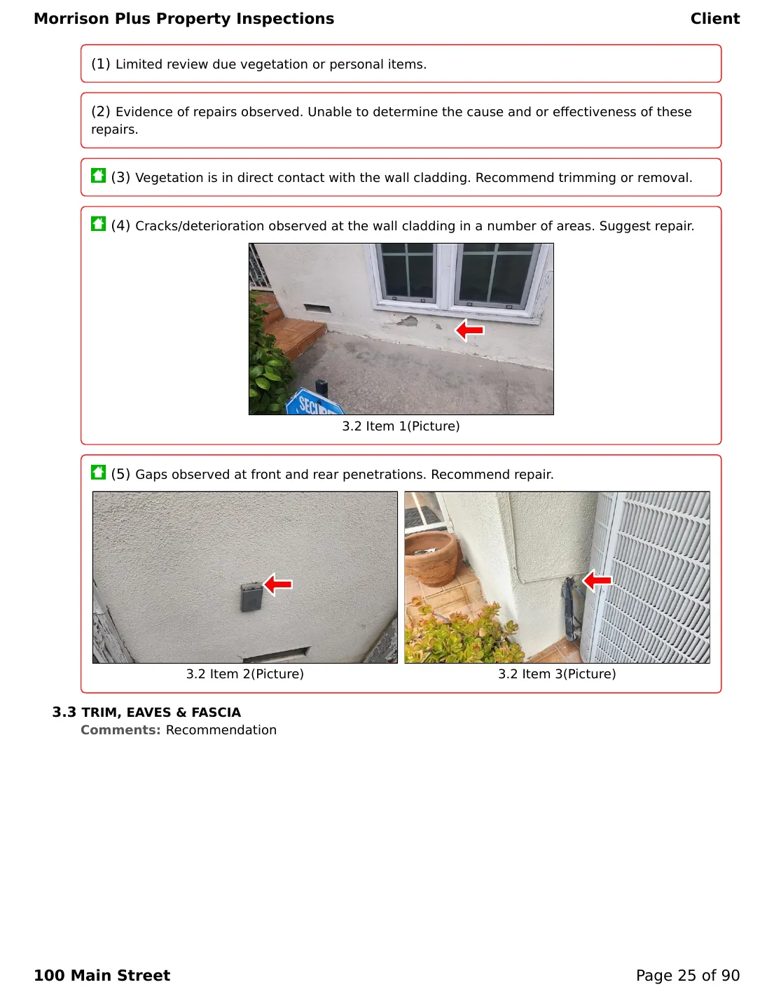 Sample inspection report page 25