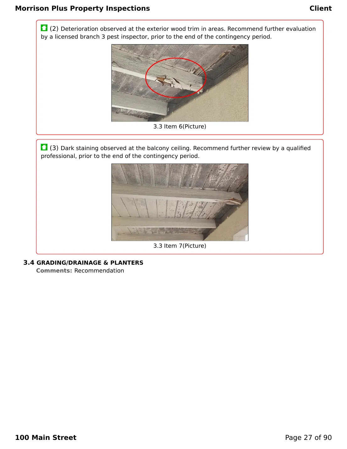 Sample inspection report page 27