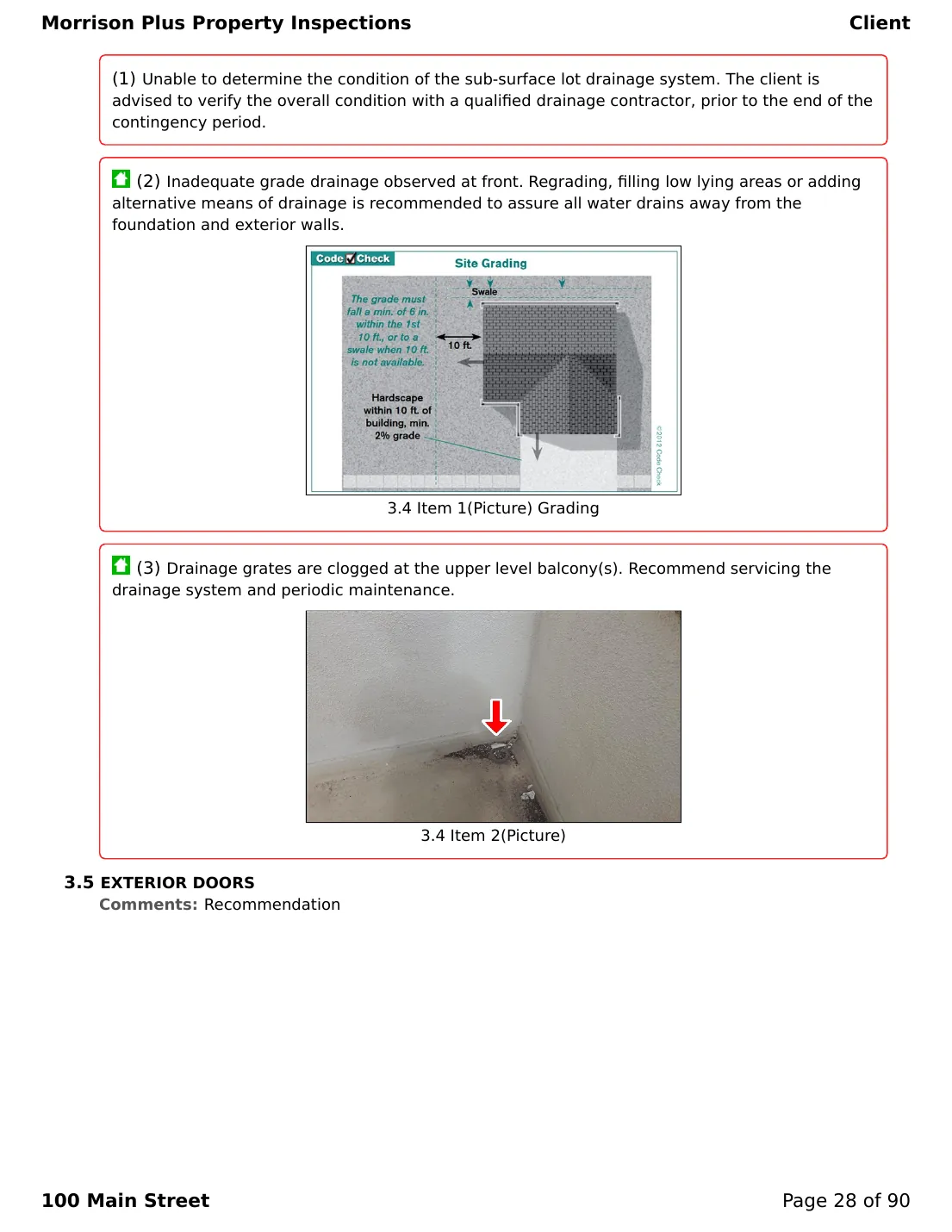 Sample inspection report page 28
