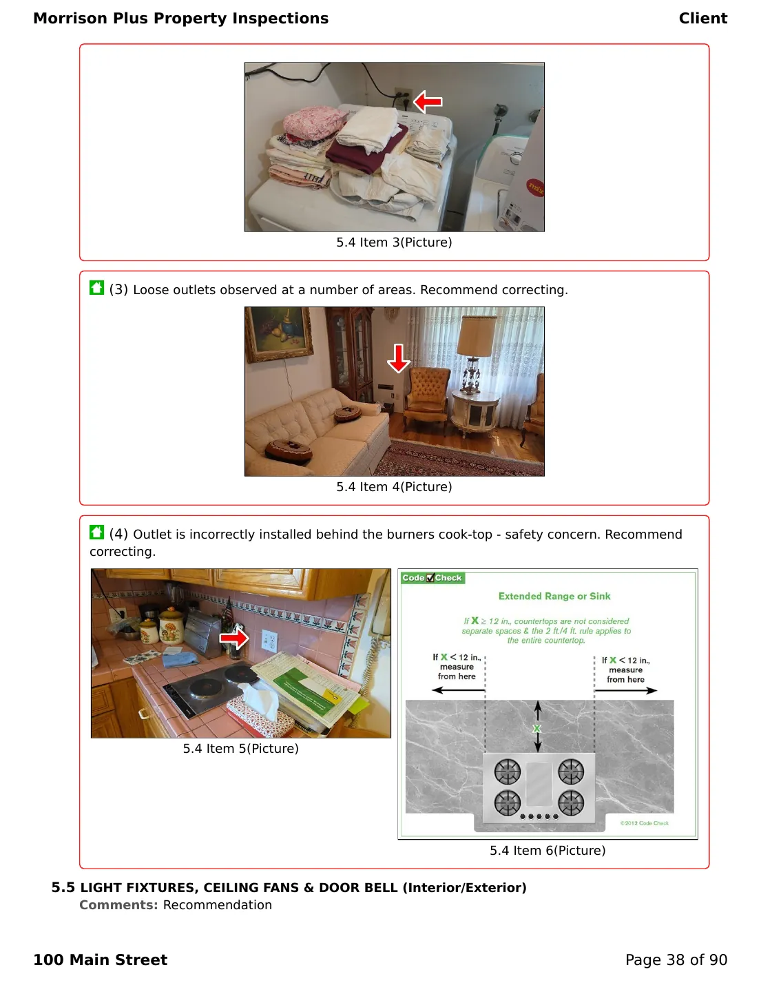 Sample inspection report page 38