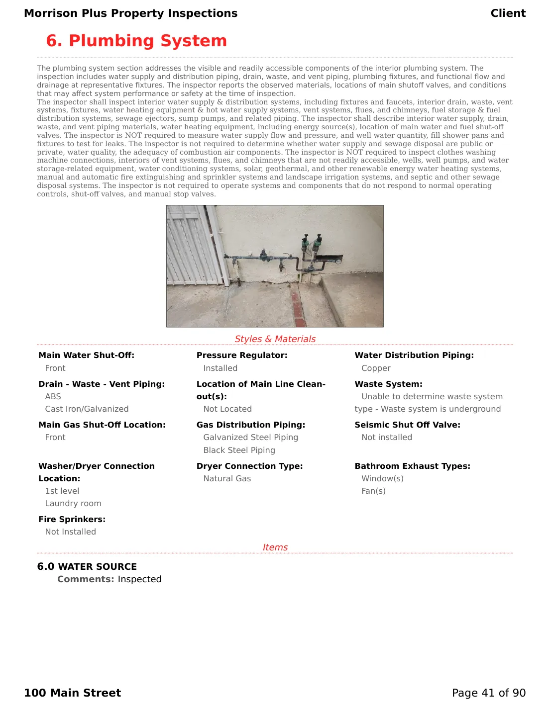 Sample inspection report page 41