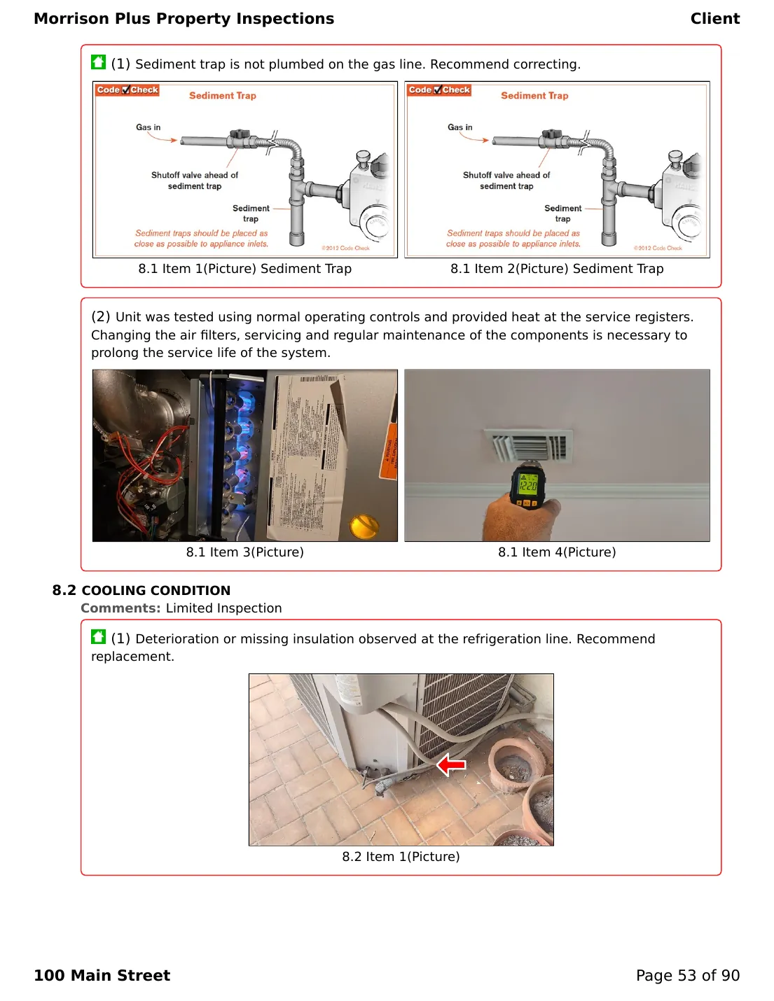 Sample inspection report page 53