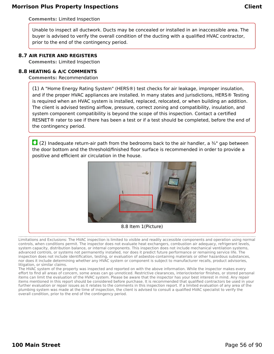 Sample inspection report page 56