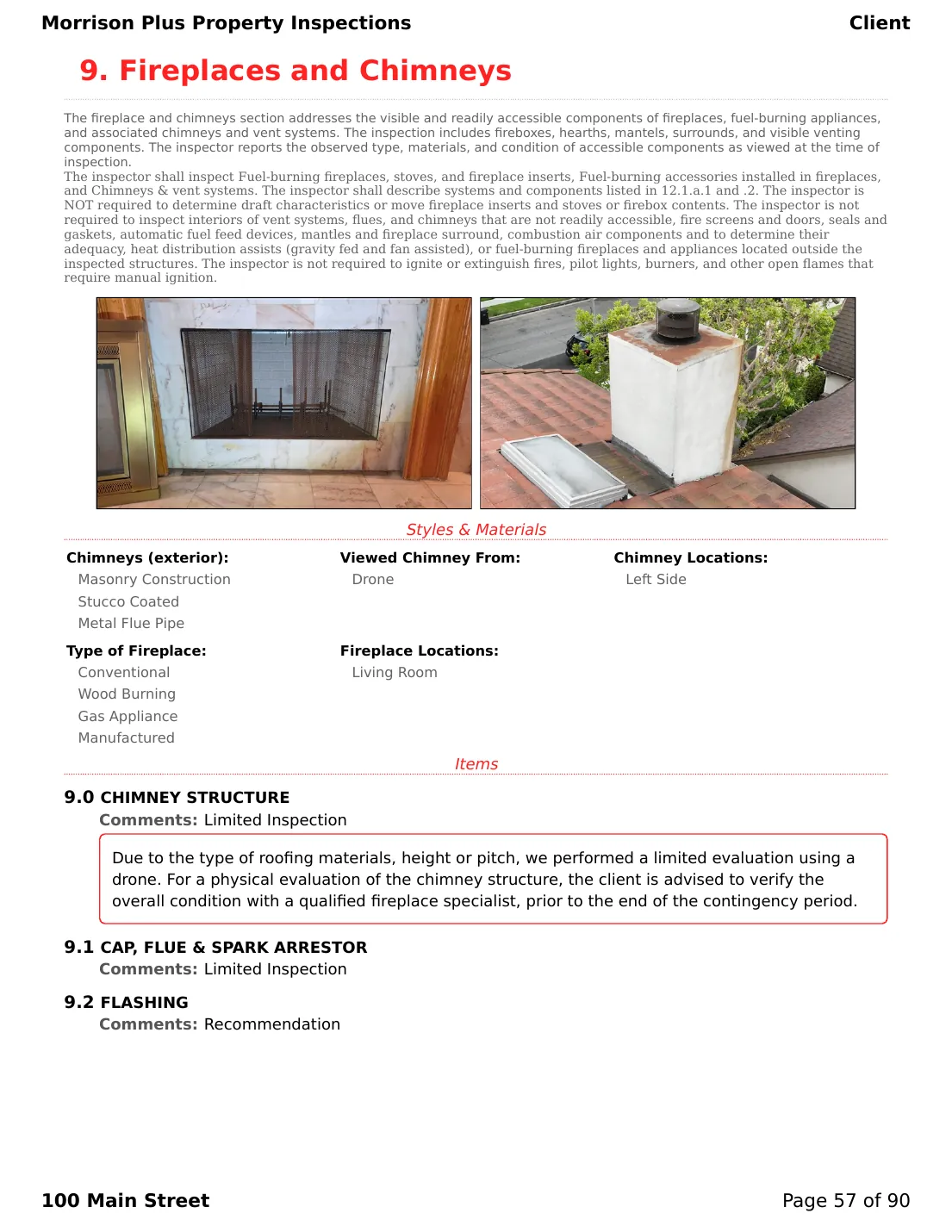 Sample inspection report page 57