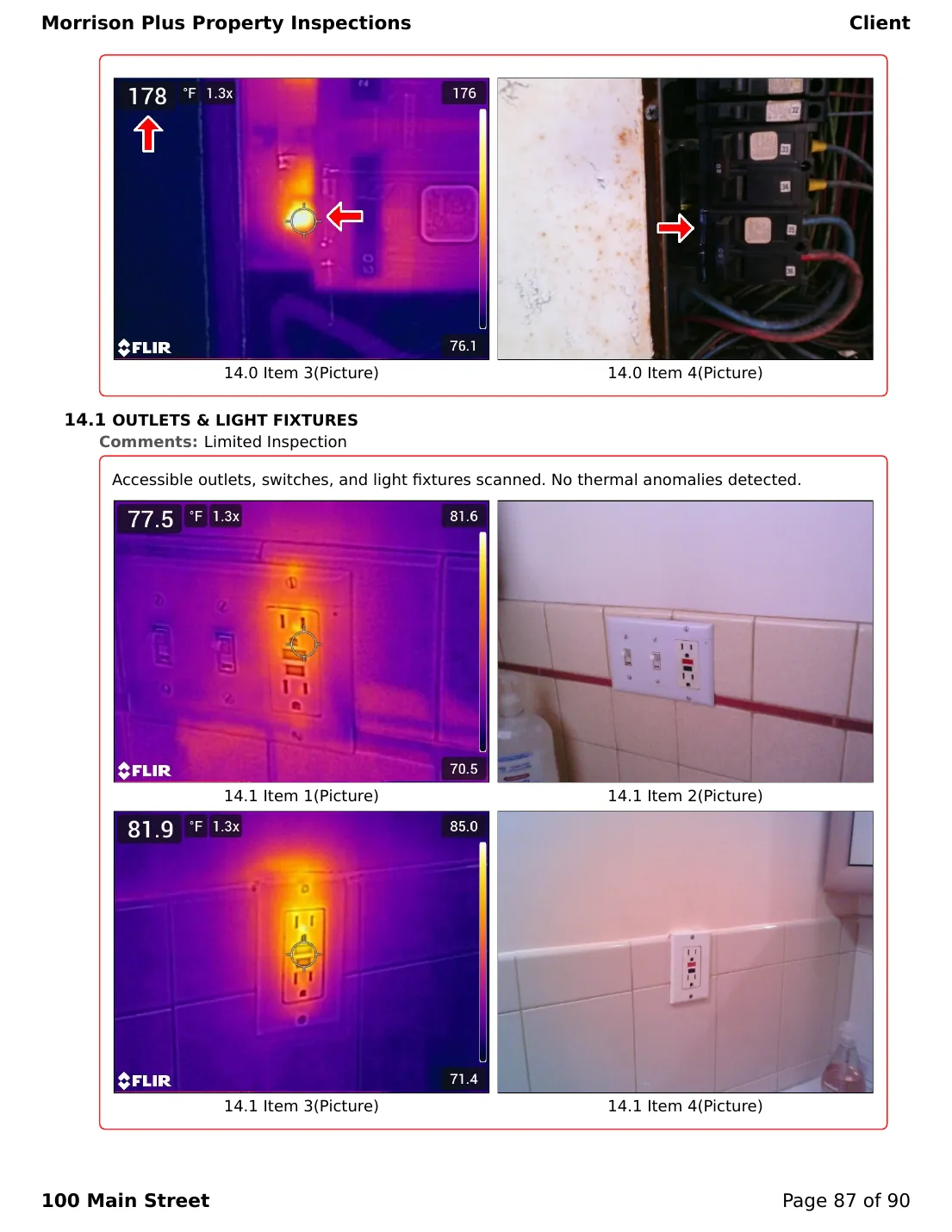 Sample inspection report page 87