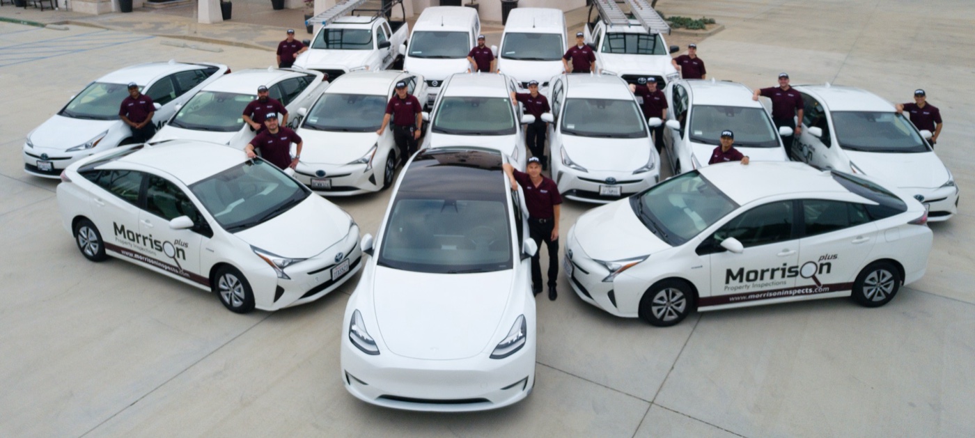The Morrison Plus inspection team and fleet at our Glendora headquarters